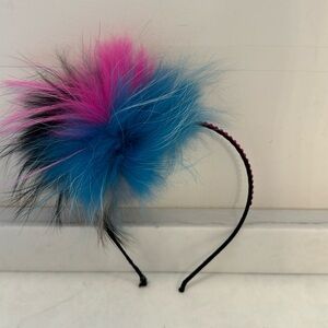Bari Lynn multi colored Fox Fur Headband